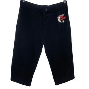 Disney Parks Disneyland 55 Black Crop Sweatpants Women's Size Large